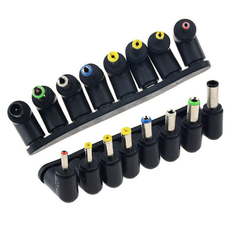 8PCS Elbow 90 Degrees Universal Laptop DC Power Supply Adapt