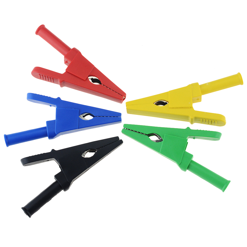 5PCS Plastic Opening 20MM Round Handle Crocodile Test Adapte