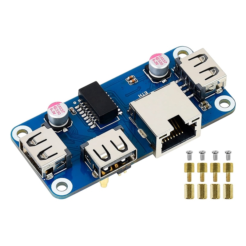 Ethernet/USB HUB HAT(B) for Raspberry Pi 4B/3B+/3A+/2B/Zero/_虎窝淘