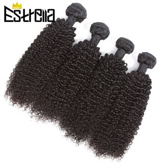 Brazilian Kinky Curly Human Hair Bundles 1/3/4 Pcs Remy Huma