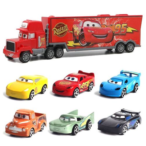 7Pcs/set Cars  Pixar Cars 3 Lightning McQueen Mater Somkey M