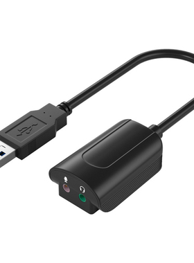 Sound Card USB Audio Interface External 3.5mm Microphone Aud