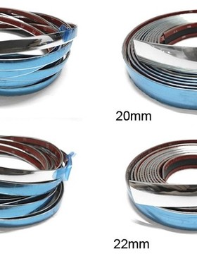 3Meter DIY Car Decoration Strip Vent Grille Chrome Silver De