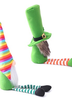 Patricks Day Tomte Plush Doll Irish Leprechaun Scandinavian