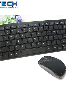 Wireless Keyboard Mouse Combo USB Wifi Compact White Black O