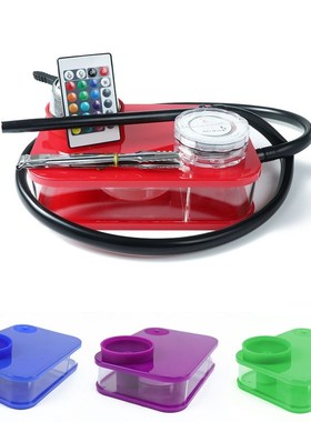 Hookah Smoking With LED Light Shisha Box Nargile Sheesha Na