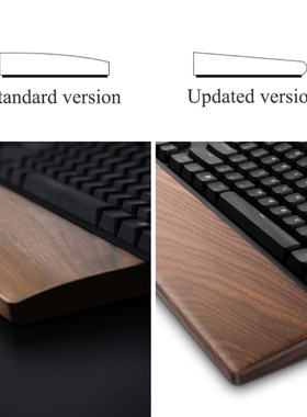 Ergonomic SandalWood Keyboard Wrist Pad Rest Support for Pai