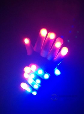 1Pc LED Lighting Mittens  luminous Gloves Children LED  Ligh