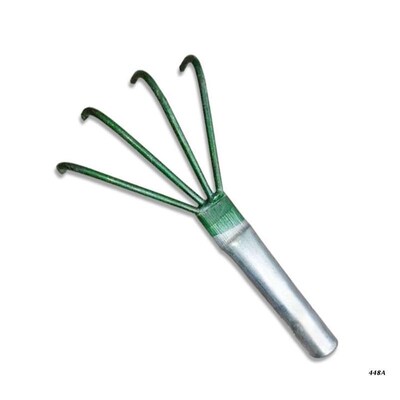 Durable Four-tooth Rake Gifts Carbon Steel Handle for Pickin