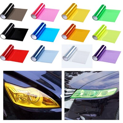 2pcs 30cmx60cm Car Tint Fashion Headlight Taillight Fog Ligh