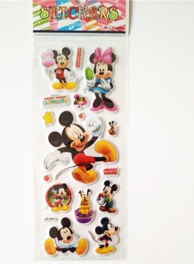 6 Sheets Anime Mouse Minnie Mickey Stickers Laptop Car Styl