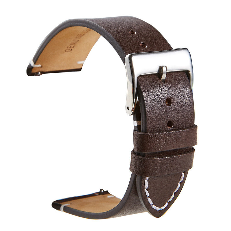 hot sale quick release calfskin leather watch band soft