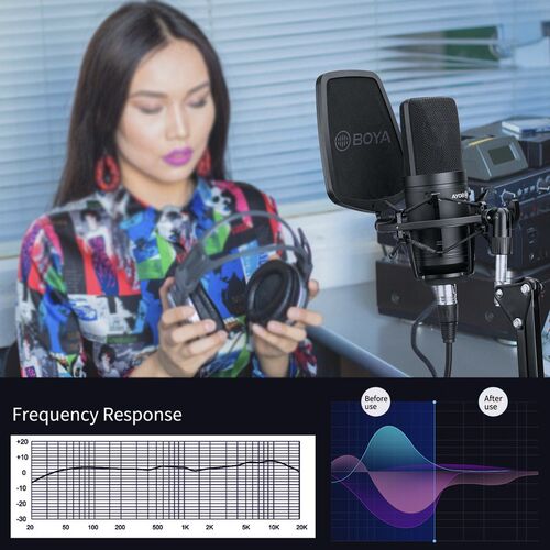 BOYA BY M800 Cardioid Diaphragm Condenser Microphone for Vo