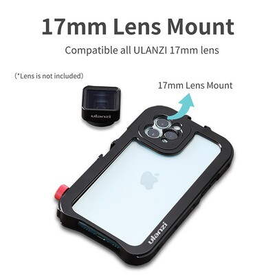 17MM Video Metal Cage for iPhone 11 Pro Max 1.33X Anamorphic