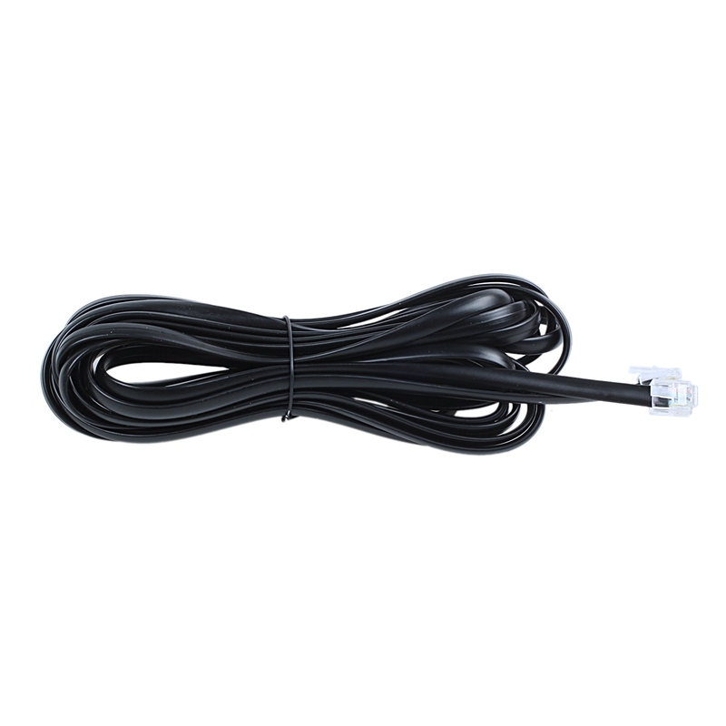 6P6C RJ11 Telephone Extension Fax Modem Cable Line 5M Length