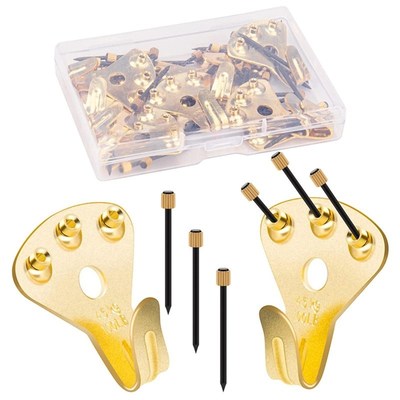25 Pack Picture Hanging Hooks 75lbs Picture Frame Hangers wi