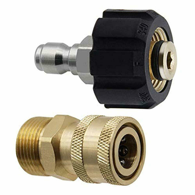 High Pressure Washer Adapter Set 5000PSI M22-14 Swivel 1/4&a