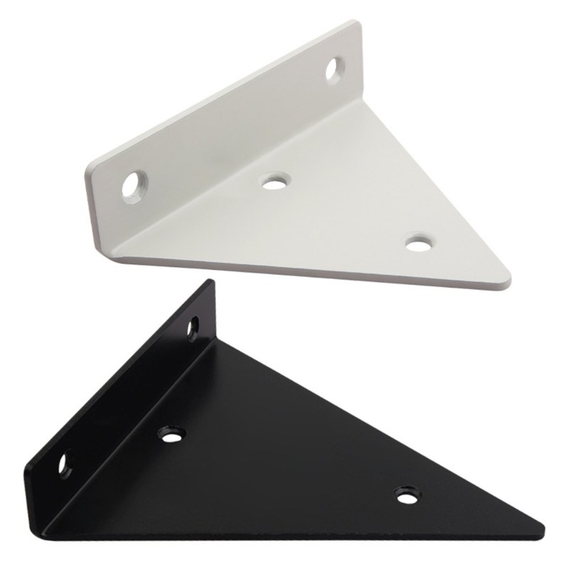 2 pcs triangular shape floating shelf brackets invisible she