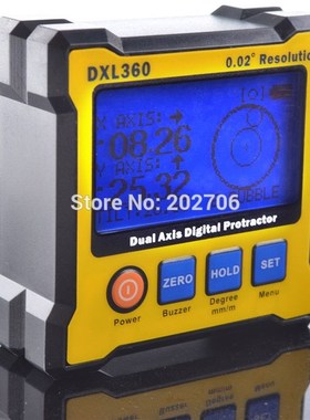 Digital Protractor Inclinometer DXL360 Dual Axis Level measu
