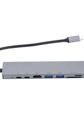 8 In 1 Type C Hub To HDMI-compatible USB 3.0 Ports USB 2.0 P