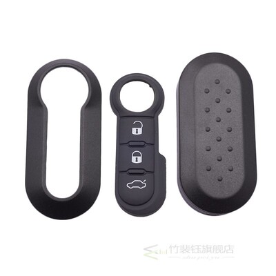 Remote Flip Car Key Shell for Fiat 500 Panda Punto Bravo Key