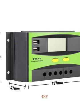 30A PWM Solar Controller 12V 24V Auto 48V Dual 5V SB Output