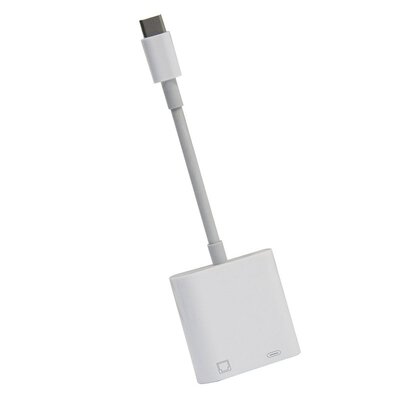 TYPE-C To RJ45 100M Network Card + PD Power Converter Two-in