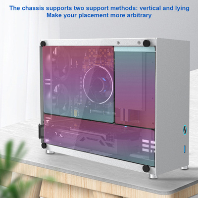 All Aluminum ITX PC Gaming Case Computer Cabinet Suitcase Po