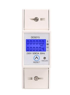 Backlights Single Phase Wattmeter Power Consumption Watt Ele