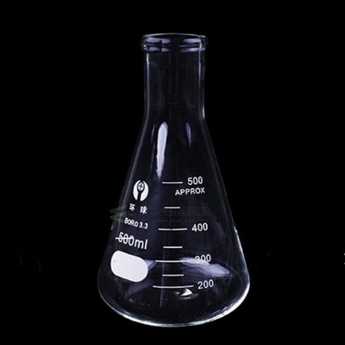 1 PC Lab  Erlenmeyer Borosilicate Glass High Resistant Stirr
