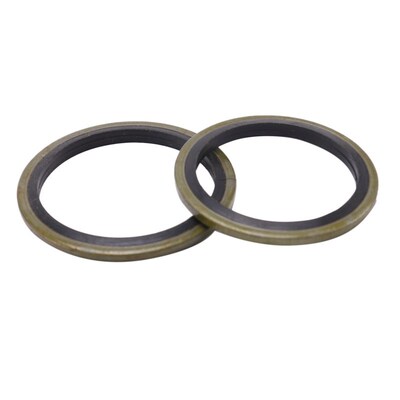 GTBL 240Pcs 12 Sizes NBR Metal Bonded Sealing Washer Assort