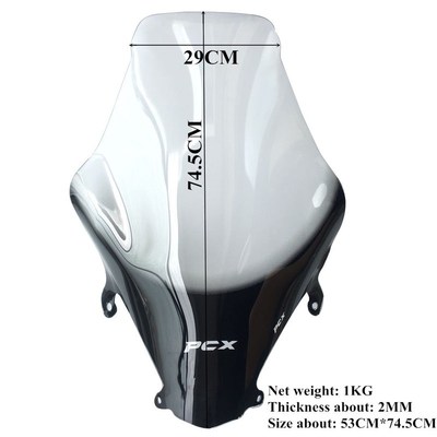 Modified Motorcycle PCX higher 15cm windscreen windshield wi