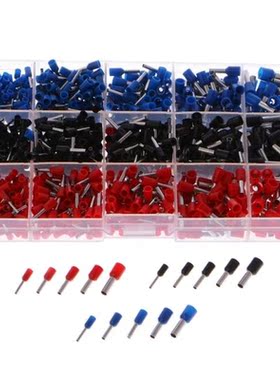 1065 Pcs PVC Insulated Cord End Terminal Bootlace Cooper Fe