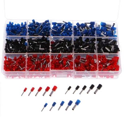 1065 Pcs PVC Insulated Cord End Terminal Bootlace Cooper Fe