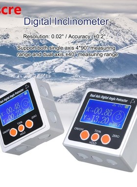 Mini Dual Axis Angle Protractor Digital Inclinometer Digital