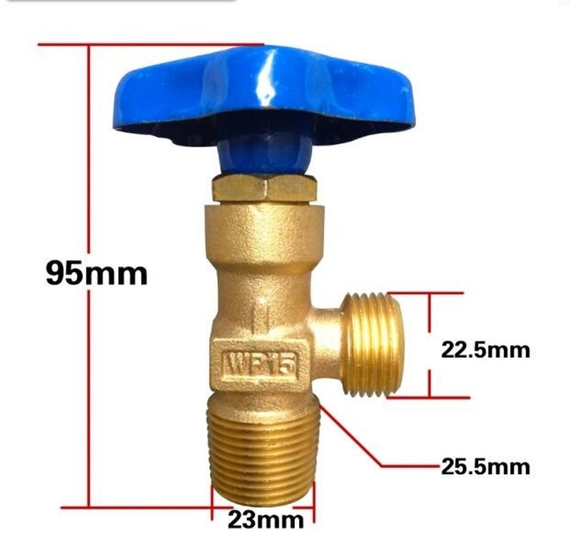 WP-15 Small Argon Gas Cylinder Valve Cylinder Head Assembly