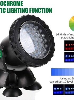 Remote Control Aquarium Fish ank Spotlight Waterproof Colorf