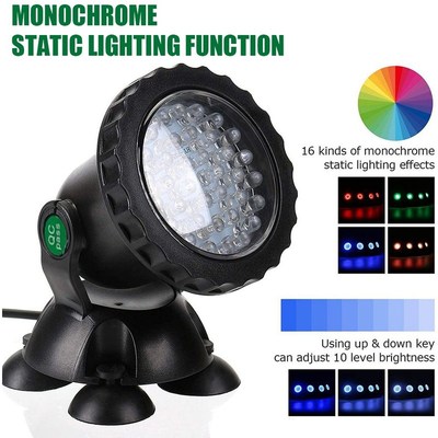 Remote Control Aquarium Fish ank Spotlight Waterproof Colorf