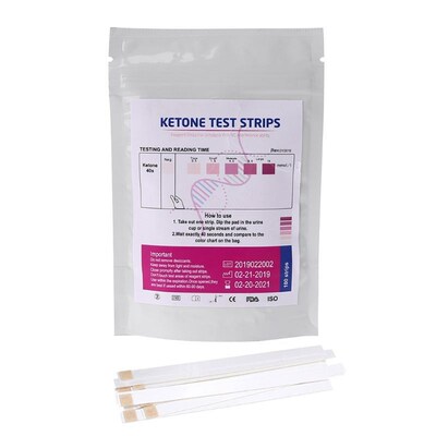 1 Set 100pcs URS-1K Test Strips Ketone Reagent Testing Urine