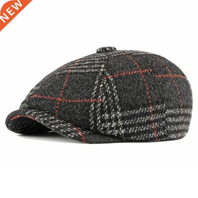 LDSLYJR 2022 Acrylic Autumn winter Newsboy Caps Flat Peaked
