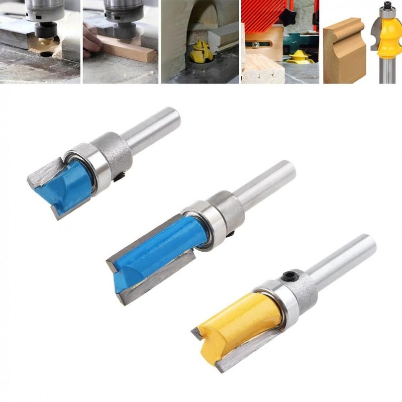 Milling Cutter 3pcs/lot  Profiling Tool 1 / 4 Handle Straigh