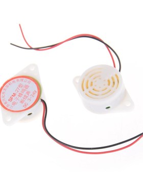 2PCS Electronic Buzzer Sounder White SFM-27 DC 3-24V 90DB In