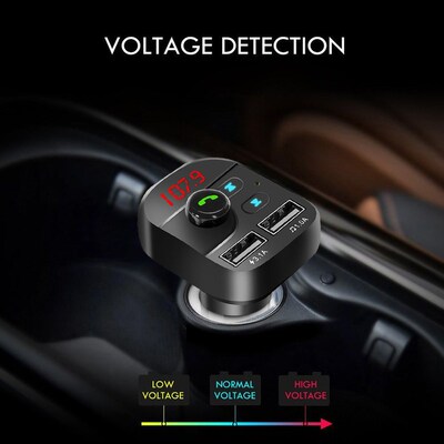 Bluetooth 4.2 MP3 Player Handsfree Car Kit FM Transmitter su