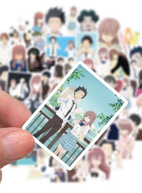 10/50pcs Cartton Anime A Silent Voice Stickers Shape of Voi