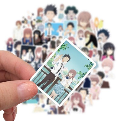 10/50pcs Cartton Anime A Silent Voice Stickers Shape of Voi