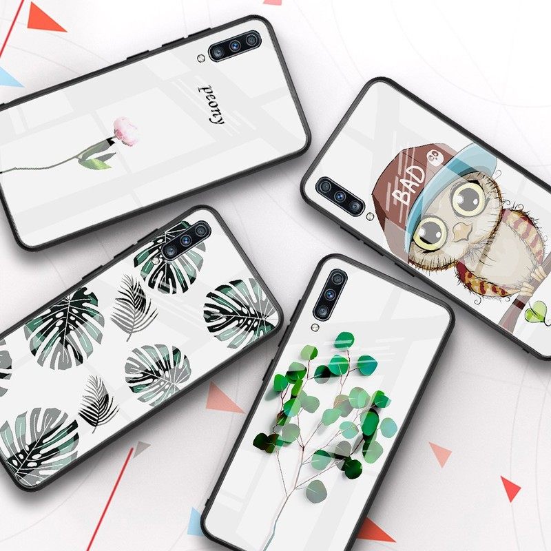 painted glass case  samsung galaxy a70 a30 a20 a10 a50 a7 20