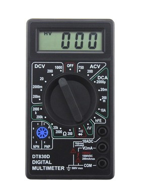 1PC Digital Multimeter with Buzzer Voltage Ampere Meter Test