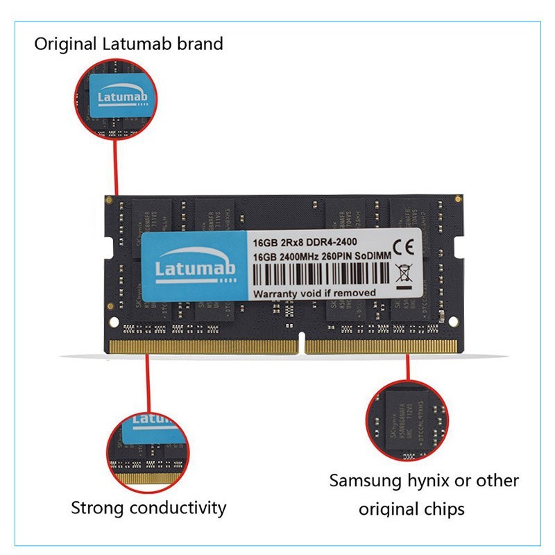 DDR4 RAM 4G 8G 16G Laptop Memory 2666MHz PC Memory PC4-21300