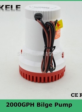 12V 2000gph Bilge Pump Ship DC Submersible  Marine Boat Ele