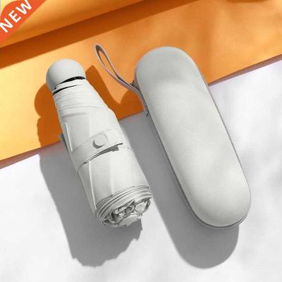 Mini Paraguas de Vinilo, Parasol de Bolsillo, Sombrilla para